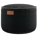 Sackit Canvas puff svart