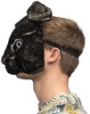 Svart Kanin Plysjmaske