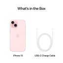 Apple iPhone 15 256GB Rosa 5G med Super Retina XDR-skjerm