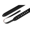 Levys Leather Strap 2"" BLK