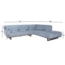 Hjørnesofa HOME4YOU Hasso sølvgrå Høyre hjørne   sølvgrå
