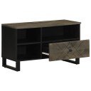  TV benk svart 80x33x46 cm heltre mango