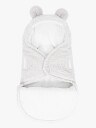 Meowbaby Bearly Svøpeteppe med Bjørneører Offwhite