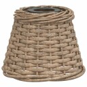 vidaXL Taklampeskjerm brun Ø15x12 cm flettet