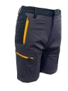 Storhøi Shorts Dame Grå med gul zip M
