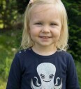 DYR Cph T skjorte   Dyrekryp Baby   Navy Blekksprut   DYR   1½ år (86)   T skjorte Marineblå Sølv