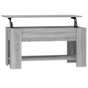 vidaXL Salongbord grå sonoma 101x49x52 cm konstruert tre