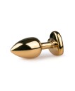 EasyToys: Metal Butt Plug No. 3 with Heart, small, gull/rosa