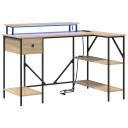  Skrivebord Sonoma eik 120 x 79 x 86.5 cm Konstruert tre