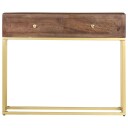 vidaXL Konsollbord 90x30x75 cm heltre mango