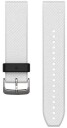 Garmin Quickfit® 22 Watch Bands, White Silicone