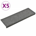vidaXL Selvklebende trappematter 5 stk lysegrå 65x25 cm nålestempel