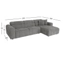 Hjørnesofa HOME4YOU BELISMA høyre hjørne Beige   beige
