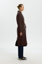 Selected Slwzia Rosa Wool Blend Coat Noos   Brown   38