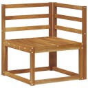  Ute Hjørnesofa Solid akasietre Naturlig 63 x 63 x 73 cm