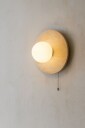Kummer vegglampe 12 cm rund - Beige