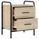 vidaXL Nattbordskap Sonoma eik 40 x 30 x 50 cm Konstruert tre