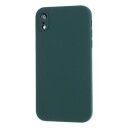 iPhone XR Silikondeksel Fleksibelt Og Matt Mørkegrønn