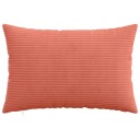 vidaXL Putetrekk 6 pcs HEERLEN Rød oransje 30 x 50 cm cordfløyel
