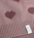 Minymo Soft Teddy Pile Knit W. Hearts   Pink   50