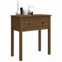 vidaXL Konsollskap honningbrun 70x35x75 cm heltre furu