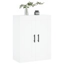  Veggmontert skap hvit 69,5x34x90 cm konstruert tre