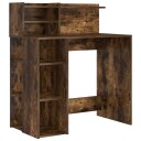  Skrivebord med Lagring Røkt Eik 90x48x101.5 cm Konstruert Tre