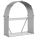 Vedholder sølv 120x45x140 cm galvanisert stål