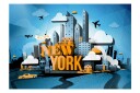 Fototapet New York Welcome 200x140 - Artgeist sp. z o. o.