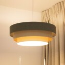 Maco Design Triniti hengelampe brun/beige/creme Ø 60 cm tekstil
