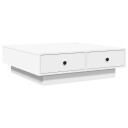  Salongbord hvit 90x90x28 cm sponplate 848087