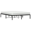 vidaXL Sengeramme i metall svart 160x200 cm 8721012304611