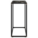 vidaXL Konsollbord svart 60x35x75 cm herdet glass