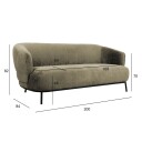 Sofa HOME4YOU Gemala 2,5 seter Beige   beige
