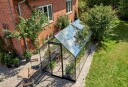 Halls Drivhus Qube Herdet Glass Sort 6,4 m²