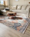Wilton teppe   Bohemia blå/multi Størrelse: 80 x 250 cm