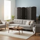 6 panelers foldbar skjerm – elegant romdeler