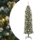  Kunstig Slankt Jule Tre grønn 210 cm PVC og Metall og Plast