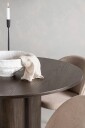 Venture Home   Spisegruppe Olivia med 4 stk stoler Velvet   Brun