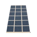 Pappelina Vevd Teppe Criss Dark Blue 70x150 cm