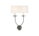 Symmetric Twist vägglampa dubbel brons