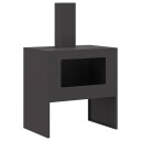 vidaXL Bålplass Svart 60 x 40 x 96 cm Stål