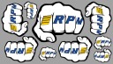 RPM 70020 Decal Sheet Fist Logo RPM