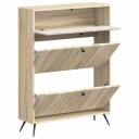 vidaXL Sko Skap BREDA 78 x 24 x 103 cm Konstruert tre Sonoma eik