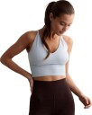Aim'n Bh topp Shape Seamless Cross Back Bralette Blå