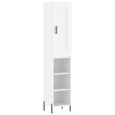 vidaXL Highboard hvit 34,5x34x180 cm konstruert tre 8720845497514