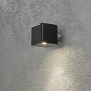 Konstsmide Amalfi vegglampe 3W 12V svart plast ink trafo + sladd. 7681-750