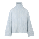 Majken Cardigan Light Blue S Zip wool cardigan