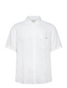 Calvin Klein Jeans Ss Solid Causal Linen Classic Sh White XS