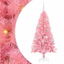  Juletre med 150 LED med stativ Rosa 150 cm PVC